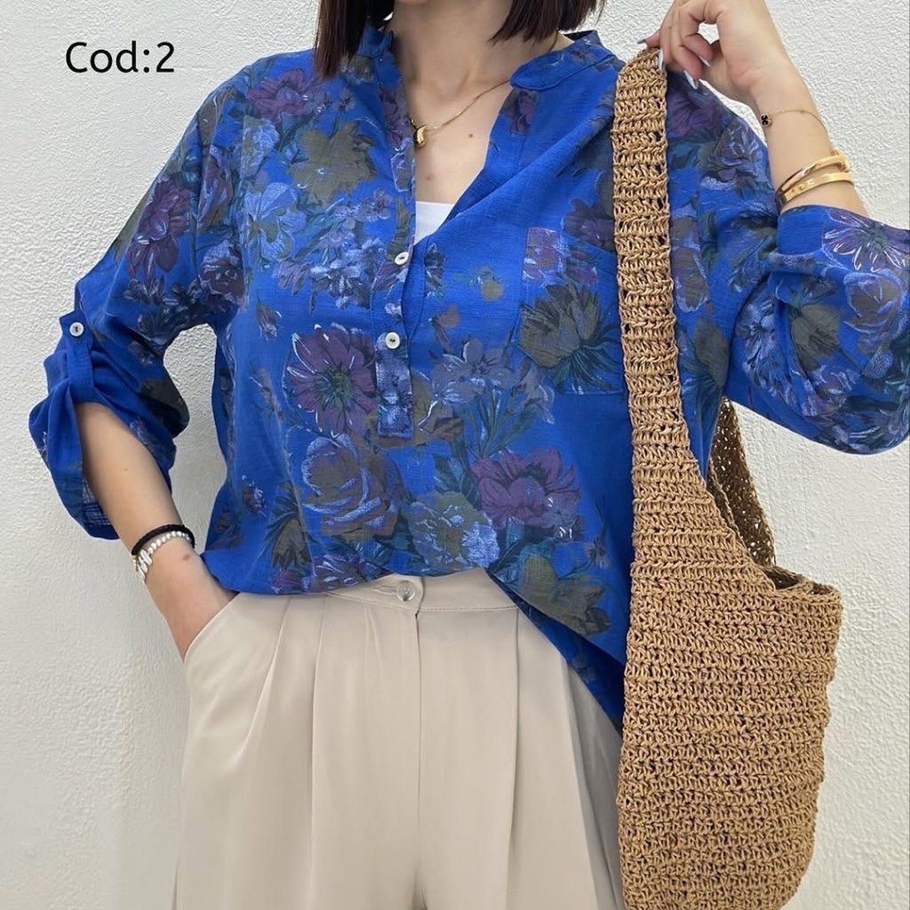 خرید اینترنتی شومیز تک زنانه طرح رم