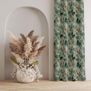 قیمت ارزان پارچه مخمل روبالشی پارچه باما طرح سه بعدی پروانه فانتزی کد 5014090