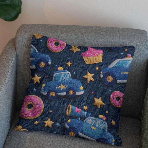 پارچه مخمل روبالشی پارچه باما طرح سه بعدی ماشین کارتونی  کد 5014120