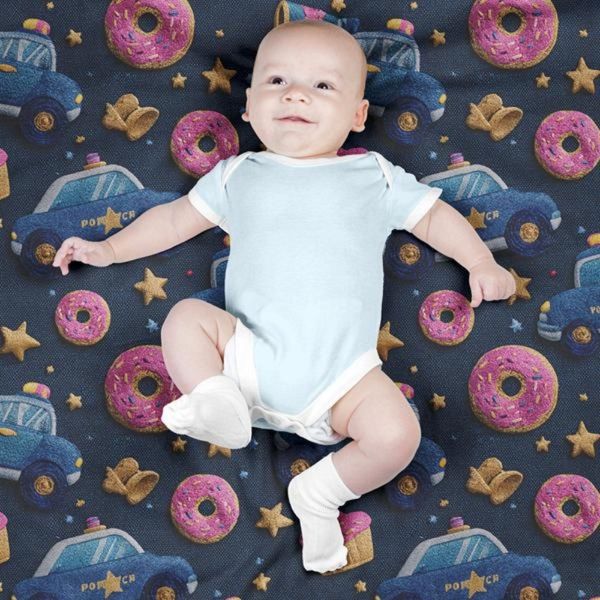 پارچه مخمل روبالشی پارچه باما طرح سه بعدی ماشین کارتونی  کد 5014120