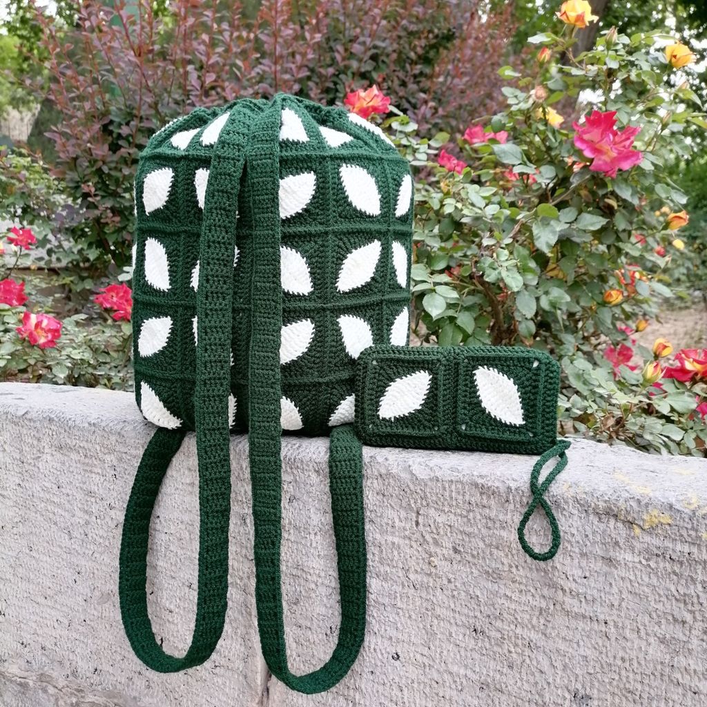 خرید آنلاین کوله‌پشتی و جاموبایلی طرح برگ 0501