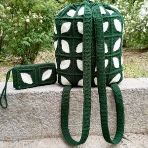 خرید انلاین کوله‌پشتی و جاموبایلی طرح برگ 0501