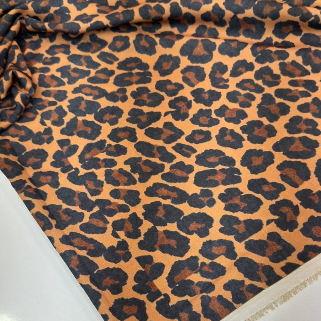 خرید انلاین 3. پارچه حریر کرپ پلنگی جدید 5