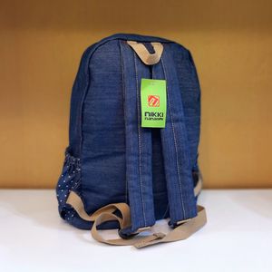 فروش اینترنتی کوله پشتی جین طرح گربه خالخالی