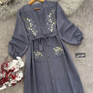 فروش اینترنتی پیراهن زنانه طرح گلدوزی نهال