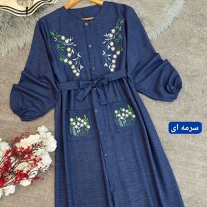 قیمت پیراهن زنانه طرح گلدوزی نهال