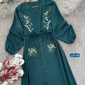 قیمت پیراهن زنانه طرح گلدوزی نهال