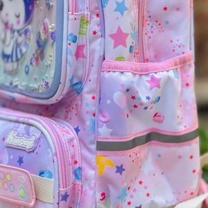 قیمت ارزان کوله پشتی بچگانه طرح کرومی قلبی برند MBA کد 4050102