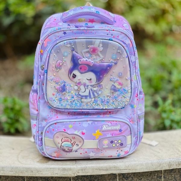 کوله پشتی بچگانه طرح کرومی قلبی برند MBA کد 4050102