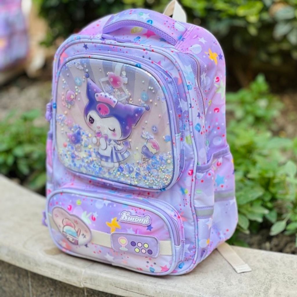 خرید اینترنتی قیمت کوله پشتی بچگانه طرح کرومی قلبی برند MBA کد 4050102