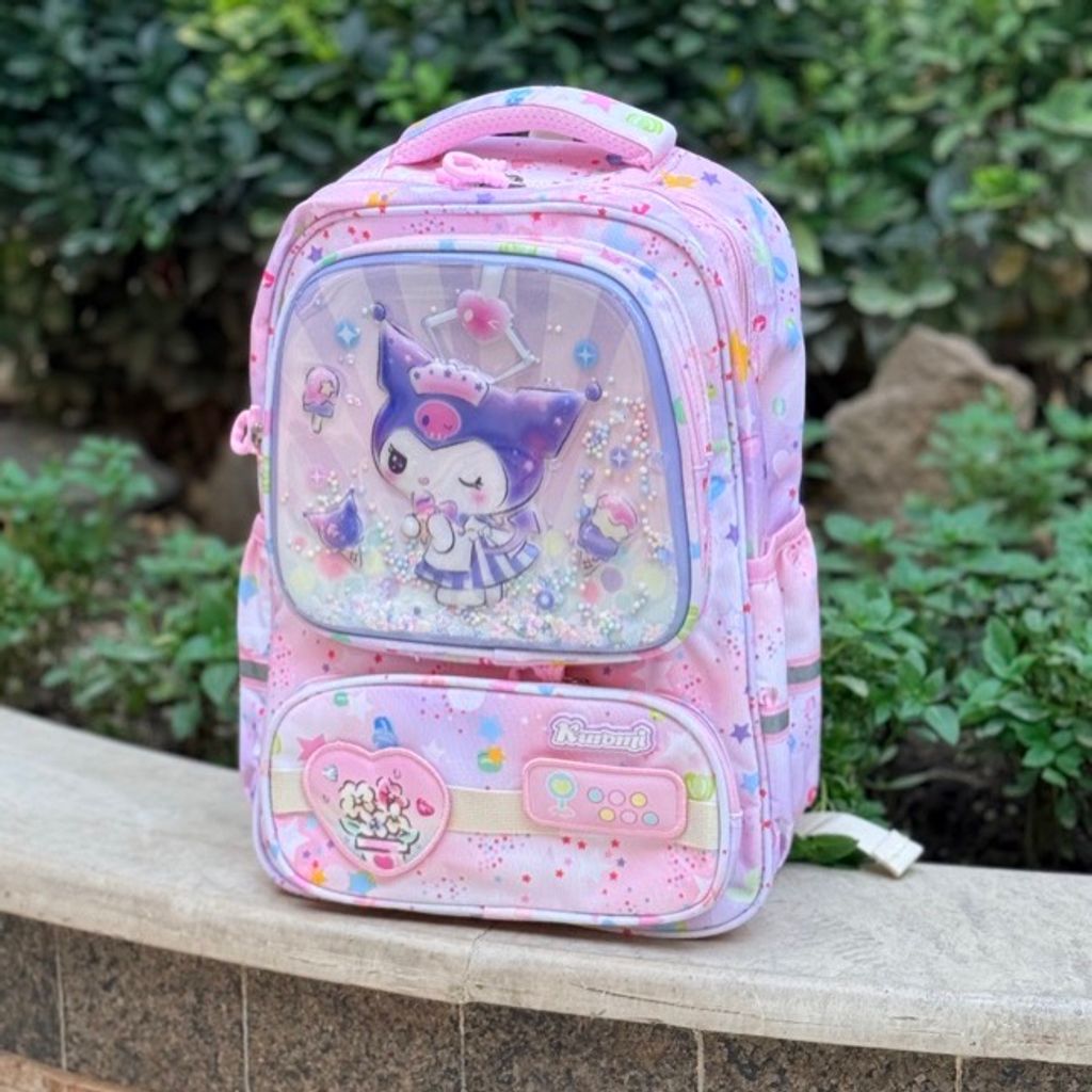 خرید اینترنتی قیمت کوله پشتی بچگانه طرح کرومی قلبی برند MBA کد 4050102