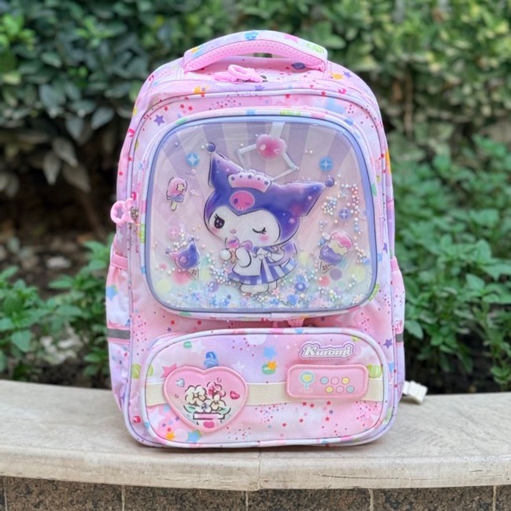 خرید اینترنتی قیمت کوله پشتی بچگانه طرح کرومی قلبی برند MBA کد 4050102