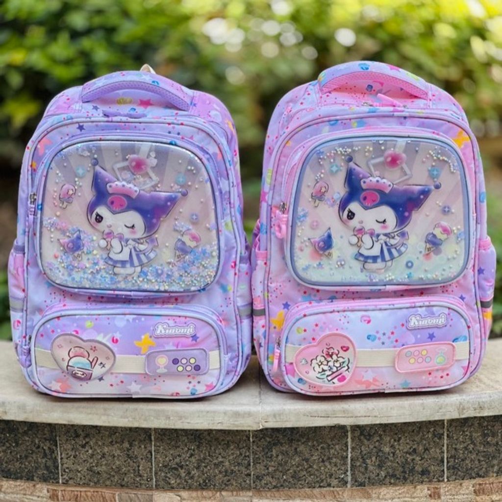 خرید اینترنتی قیمت کوله پشتی بچگانه طرح کرومی قلبی برند MBA کد 4050102