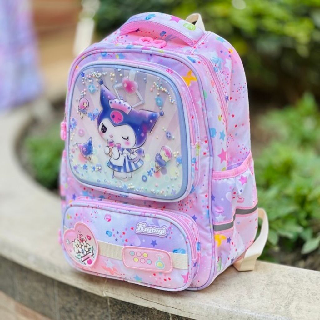 خرید اینترنتی قیمت کوله پشتی بچگانه طرح کرومی قلبی برند MBA کد 4050102