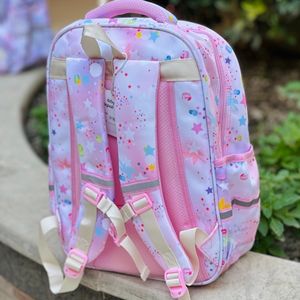 خرید اینترنتی قیمت کوله پشتی بچگانه طرح کرومی قلبی برند MBA کد 4050102