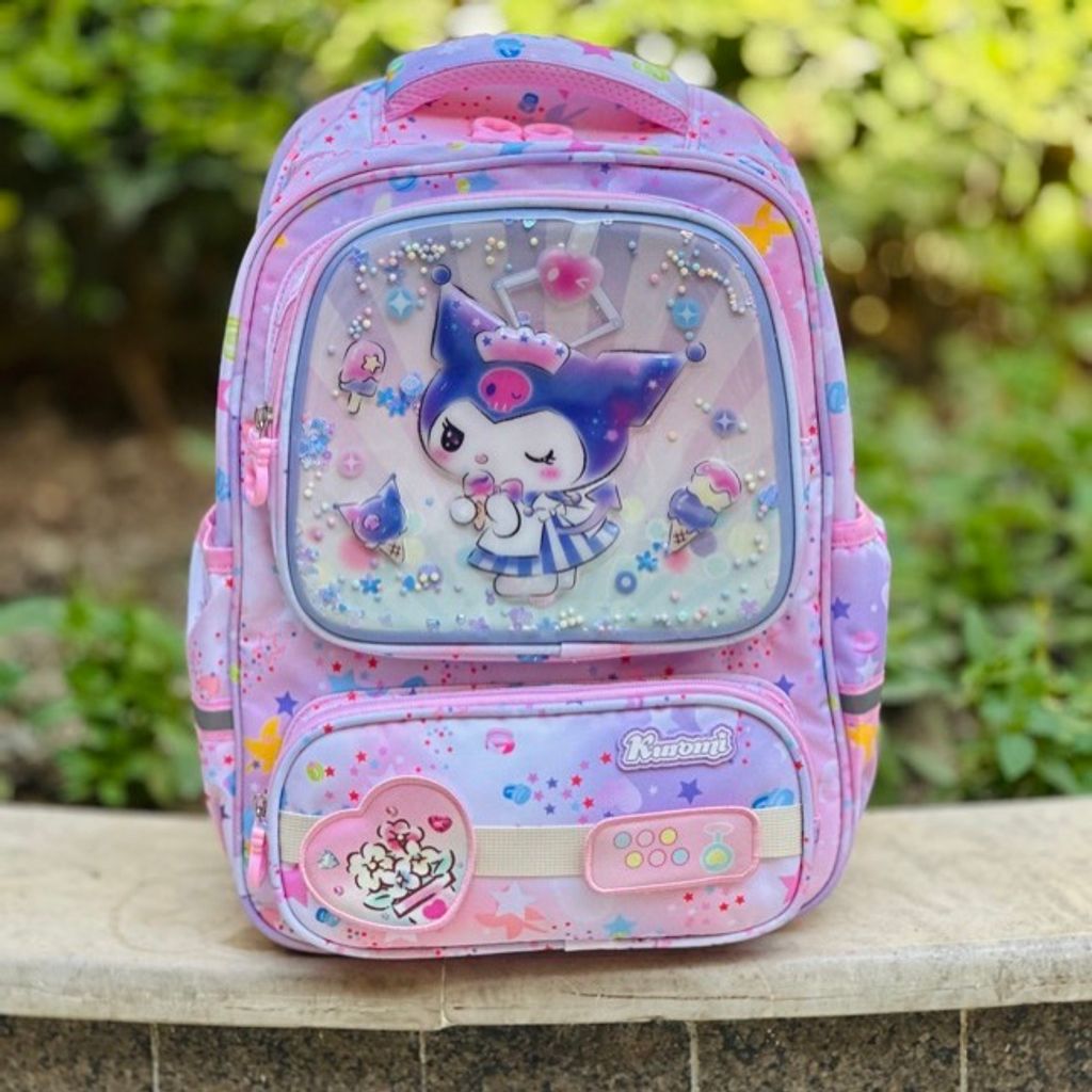 خرید اینترنتی قیمت کوله پشتی بچگانه طرح کرومی قلبی برند MBA کد 4050102