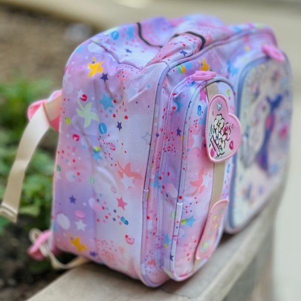 کوله پشتی بچگانه طرح کرومی قلبی برند MBA کد 4050102