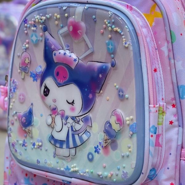 کوله پشتی بچگانه طرح کرومی قلبی برند MBA کد 4050102