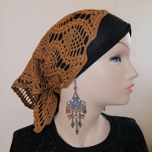 فروش اینترنتی مینی اسکارف، باندانا، لچک، روسری کوچک قلاببافی 0502
