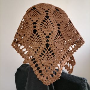 فروش اینترنتی مینی اسکارف، باندانا، لچک، روسری کوچک قلاببافی 0502