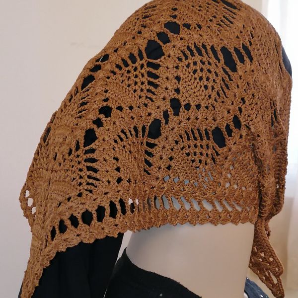 مینی اسکارف، باندانا، لچک، روسری کوچک قلاببافی 0502