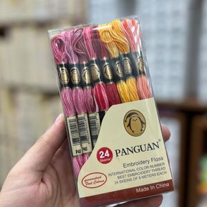 فروش اینترنتی پک 24 عددی نخ گلدوزی سایه روشن برند پنگوین