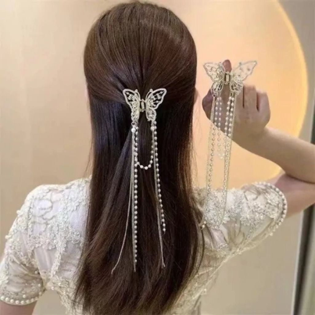 خرید اینترنتی کلیپس مجلسی فلزی پروانه آویزبلند