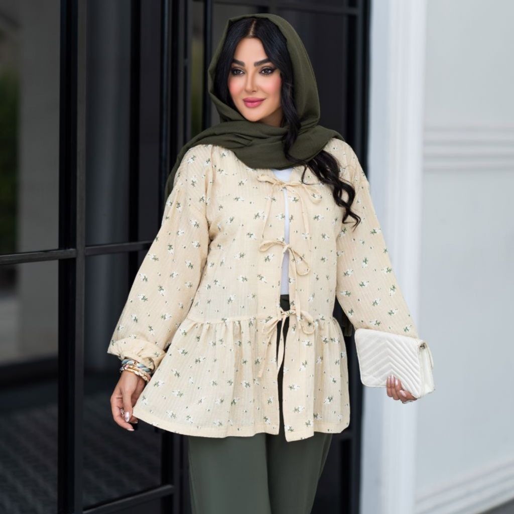 خرید آنلاین مانتو عروسکی گل گچی