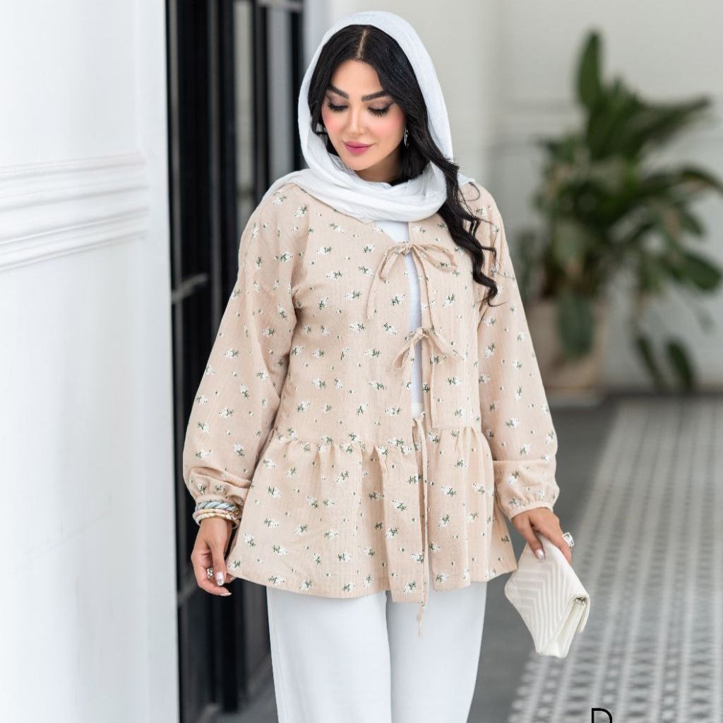 فروش اینترنتی مانتو عروسکی گل گچی