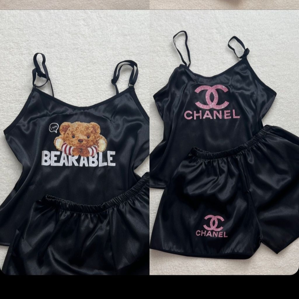 خرید انلاین تاپ و شلوارک ساتن راحتی