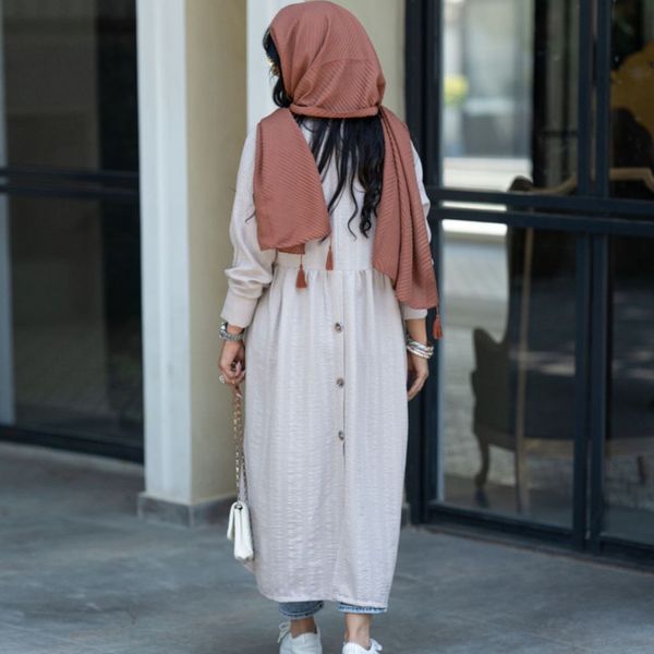 مانتو تابستونی پشت دکمه ای آنیا