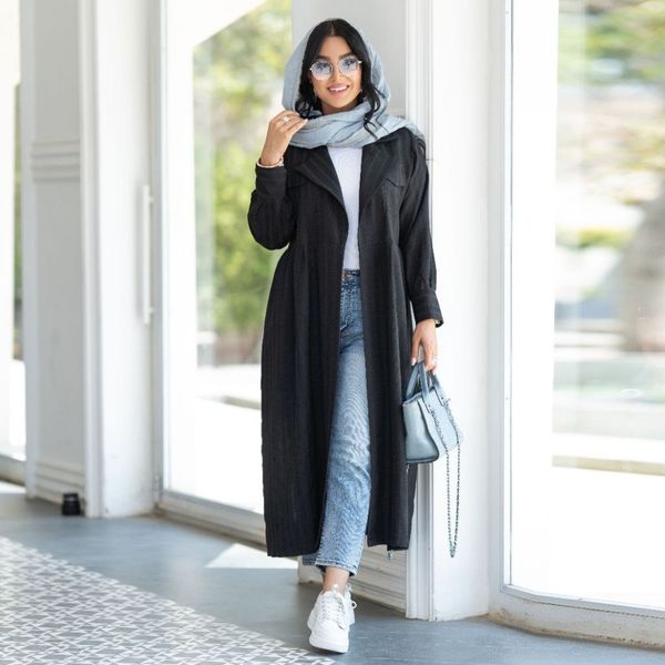 مانتو تابستونی پشت دکمه ای آنیا