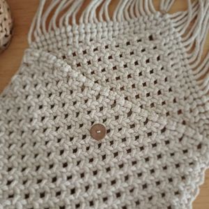 فروش اینترنتی کیف مکرومه کفه دار