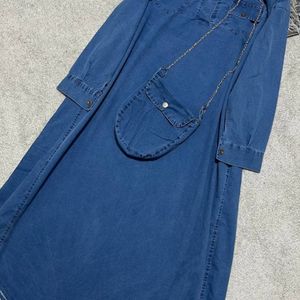 خرید انلاین کفتان جین+کیف مدرن