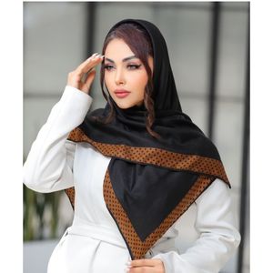 قیمت روسری نخ پنبه سیا اسکارف اعلا قواره صد