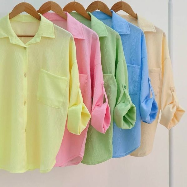 شومیز بهاره رنگی رنگی