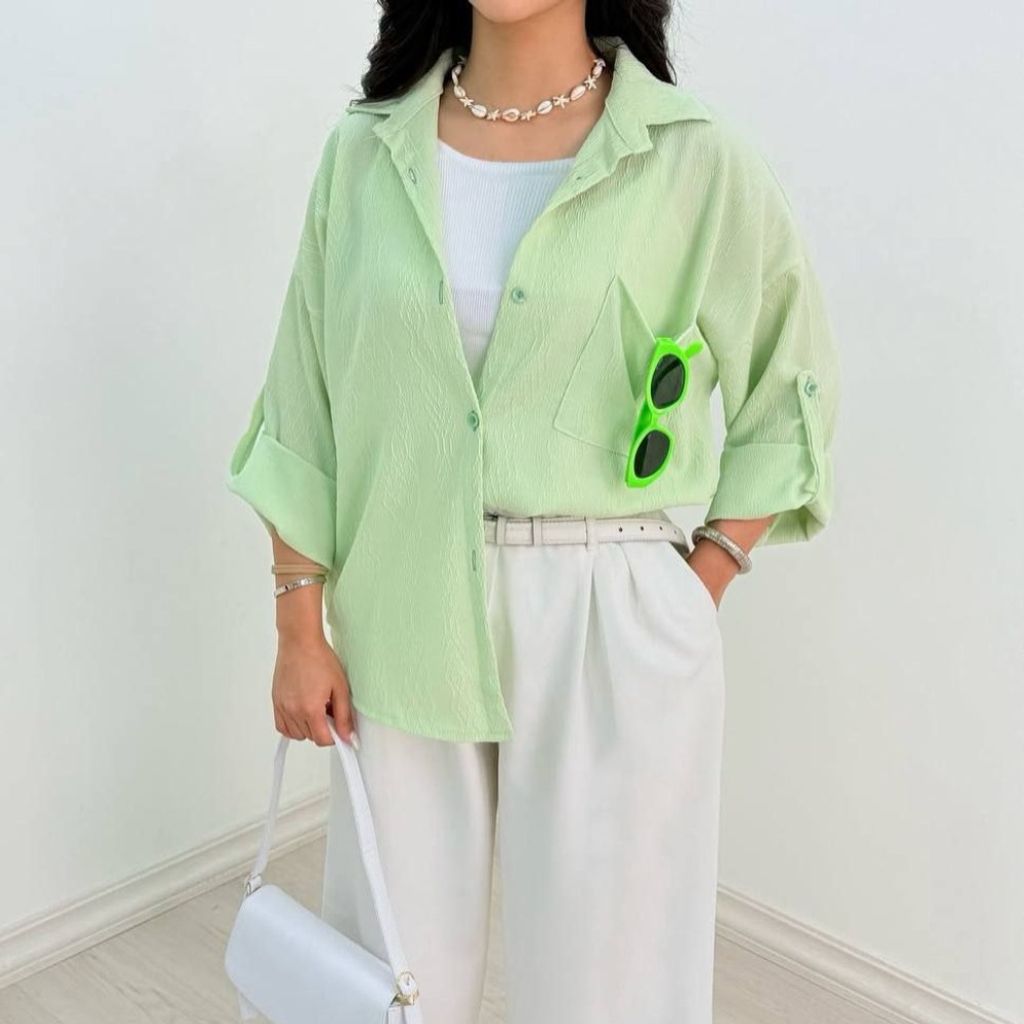 خرید اینترنتی شومیز بهاره رنگی رنگی