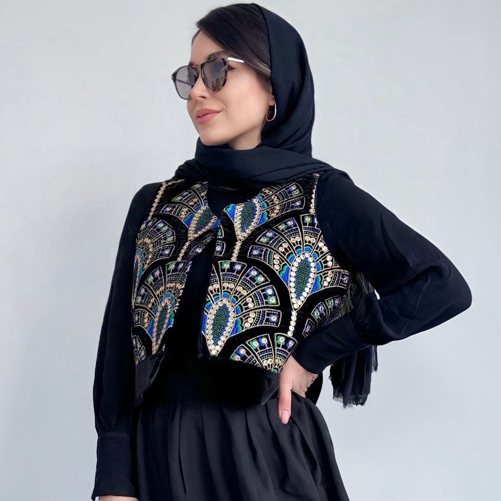 خرید اینترنتی وست سوزن دوزی هندی