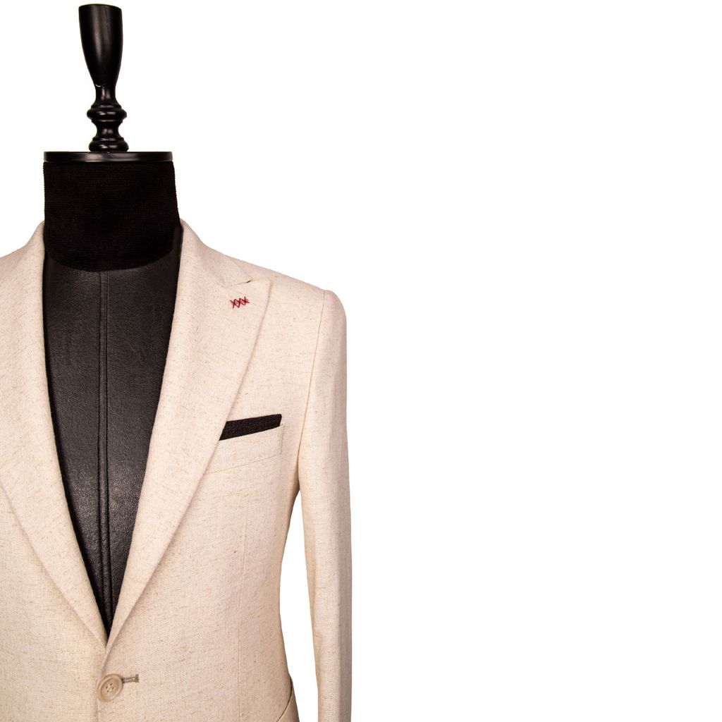 فروش اینترنتی کت تک لینن کرم مردانه 1817