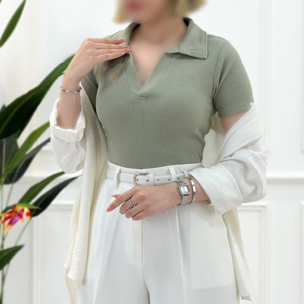 تیشرت یقه شکاری پارسی