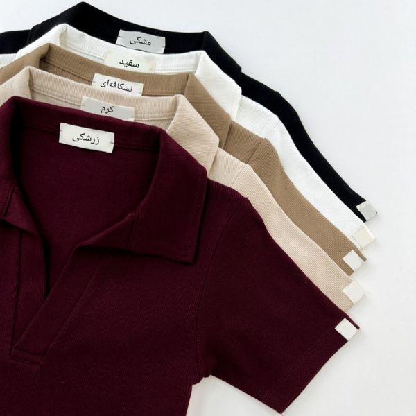 تیشرت یقه شکاری پارسی