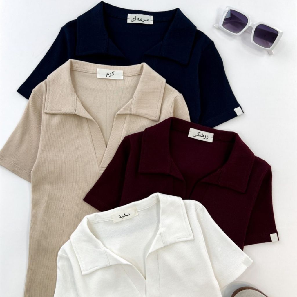 فروش اینترنتی تیشرت یقه شکاری پارسی