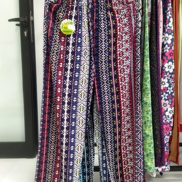 شلوار نخی طرحدار زنانه sh23e