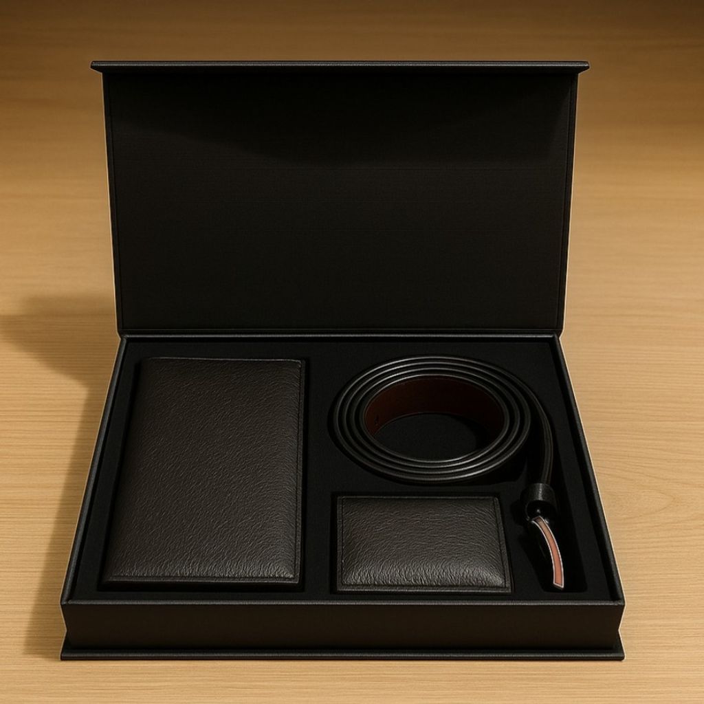 خرید اینترنتی ست هدیه چرم مردانه