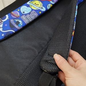 خرید اینترنتی کوله پشتی مدرسه مدل فضانوردی به همراه جامدادی