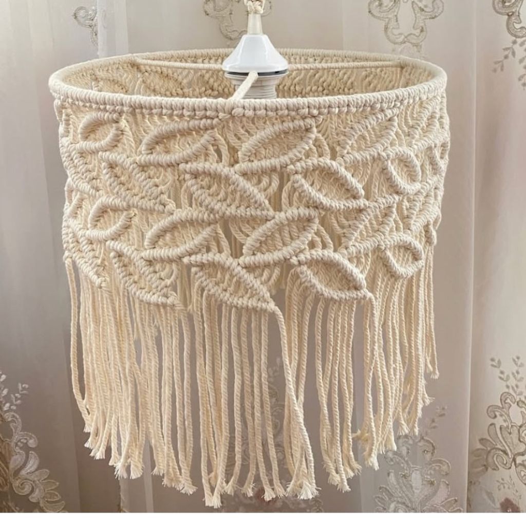 خرید اینترنتی لوستر مکرومه بافی مدل میسو