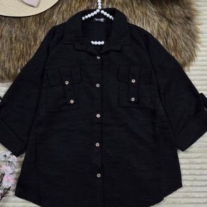 خرید آنلاین مانتو جیب صلیبی