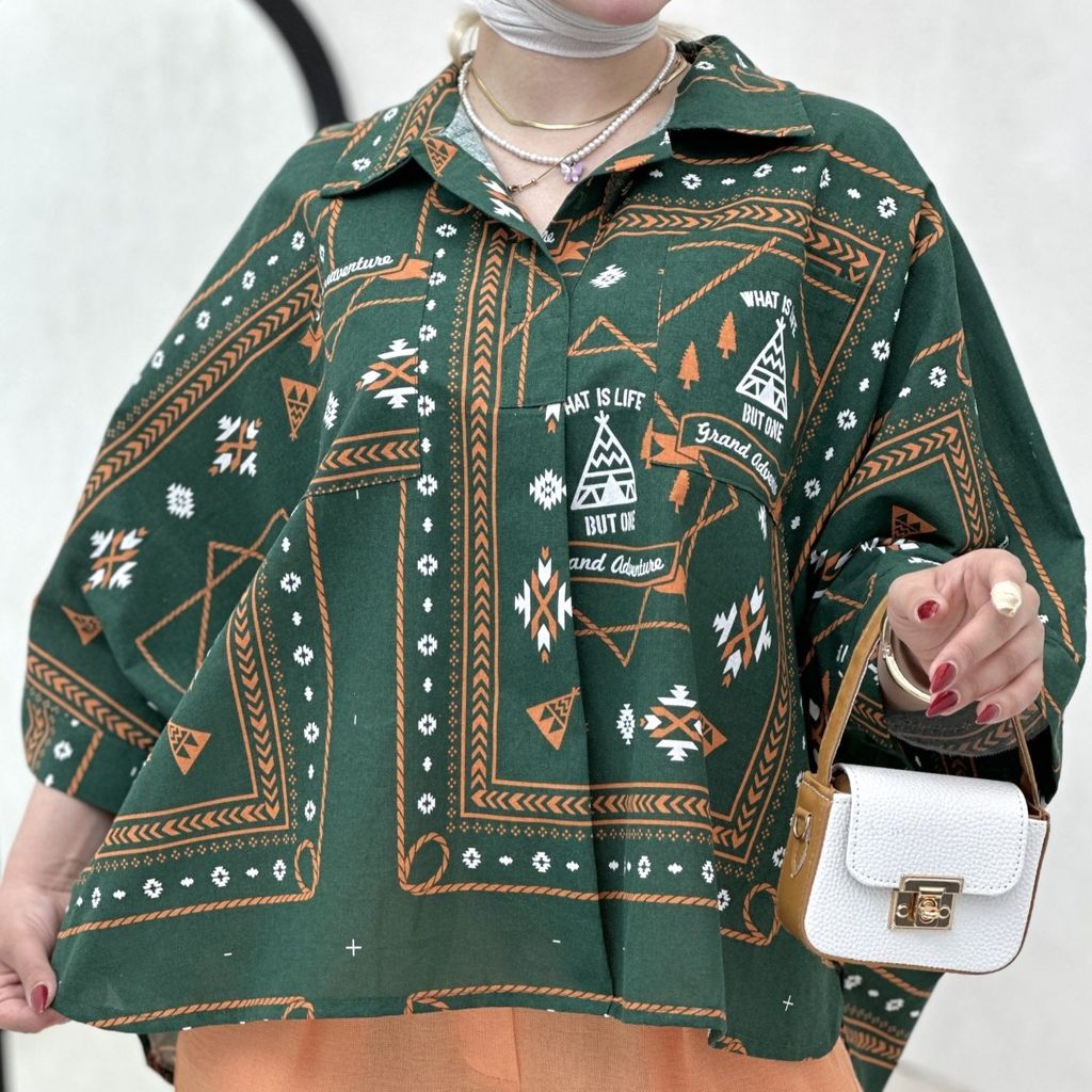 مشخصات شومیز پانچ طرح سرخ پوستی بانک