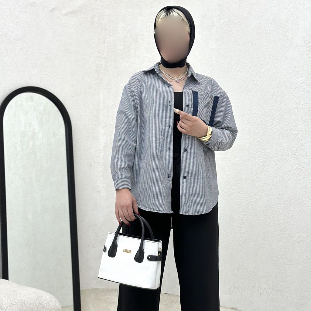 خرید انلاین شومیز لینن جیب خرجکار بانک