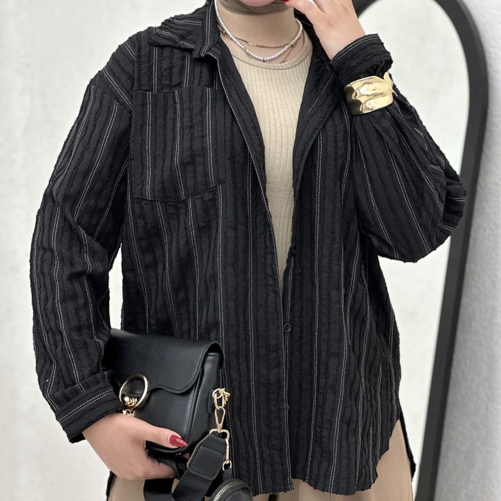 قیمت ارزان شومیز تک جیب کوک دوزی بانک